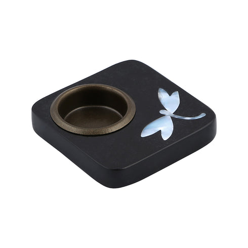 Tea Light Holder with Mother of Pearl Inlay